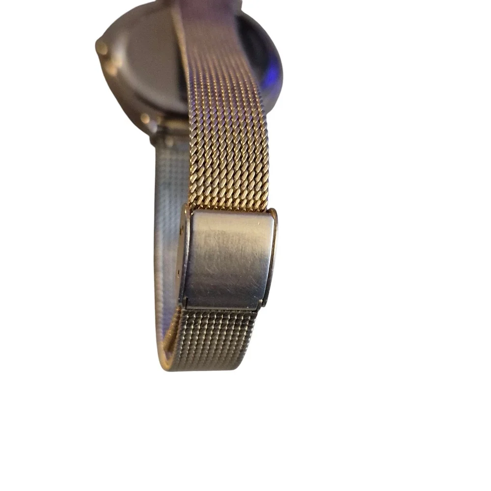 Vivani by Accutime Ladies‎ Watch Gold Bezel with Rhinestones Quartz New Battery